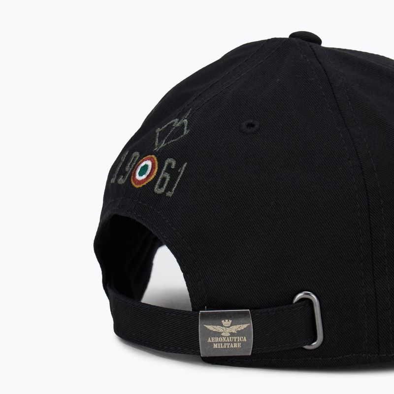 Vyriška kepuraitė su snapeliu Aeronautica Militare 251HA1104CT2261 jet black 4