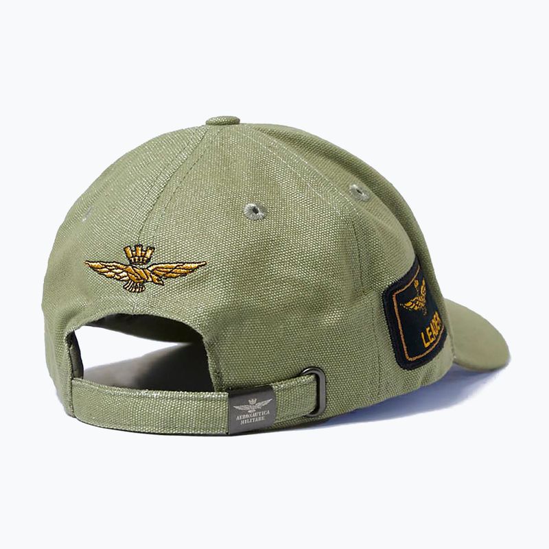 Vyriška kepuraitė su snapeliu Aeronautica Militare 251HA1150CT3043 olive green 2