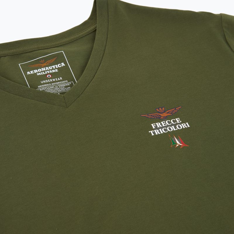 Vyriški marškinėliai Aeronautica Militare AM1UTI006 V-Neck military 3