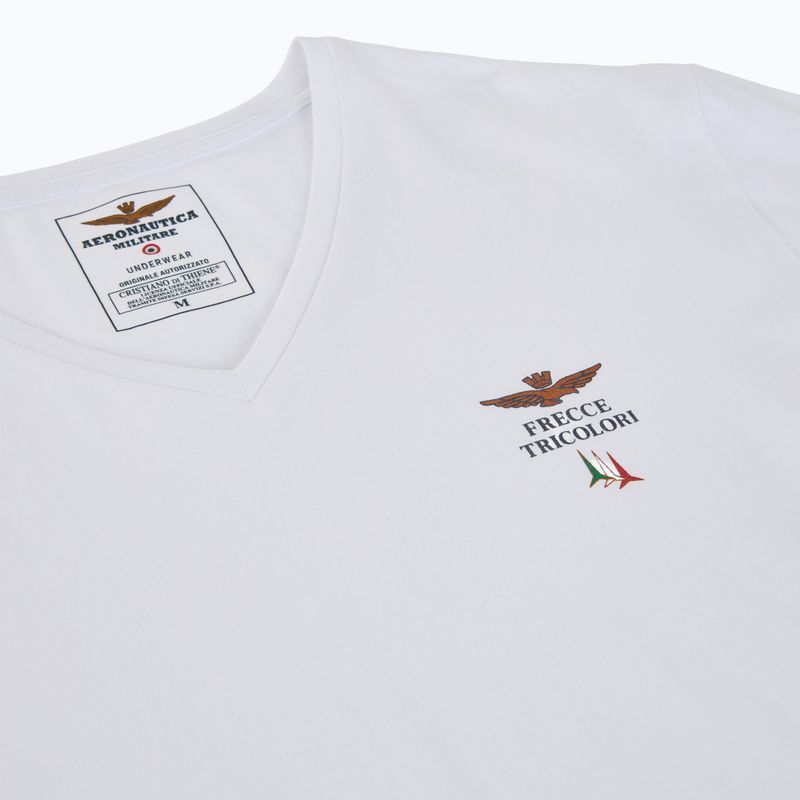Vyriški marškinėliai Aeronautica Militare AM1UTI006 V-Neck white 3