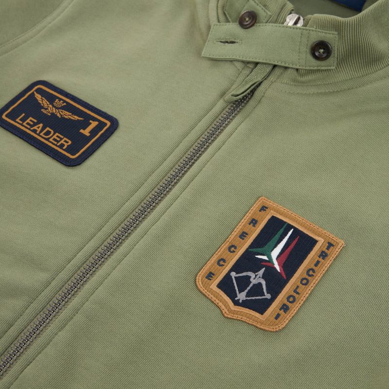 Vyriškas džemperis Aeronautica Militare FE2102UF00679 FZ lichen green 3