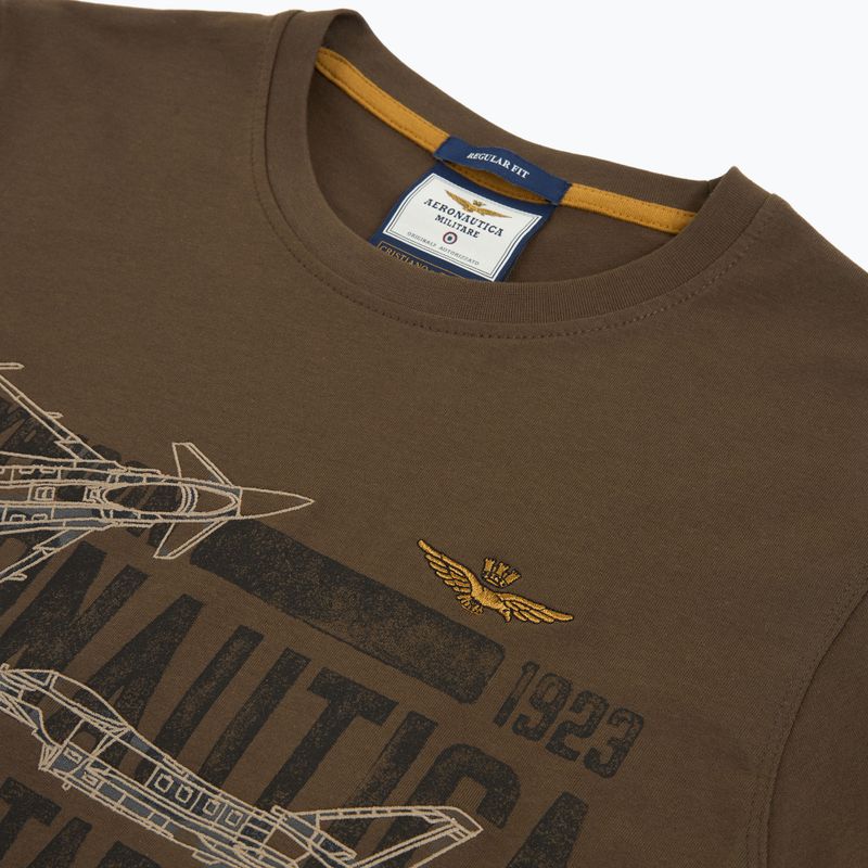 Vyriški marškinėliai Aeronautica Militare TS2535UJ00641 chestnut brown 3