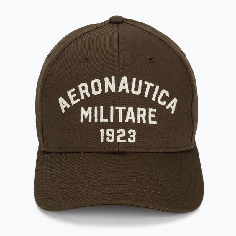 Vyriška kepurė su snapeliu Aeronautica Militare HA1104UCT02 chestnut brown 2