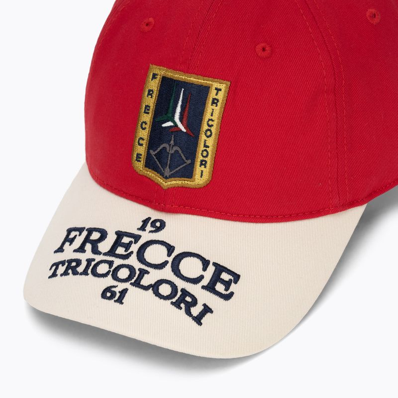 Vyriška kepurė su snapeliu Aeronautica Militare HA1246UCT02 tango red/cream white 3