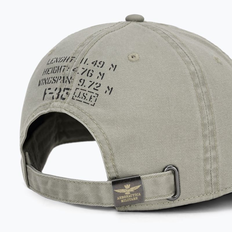 Vyriška kepurė su snapeliu Aeronautica Militare HA1252UCT02476 dried sage 4