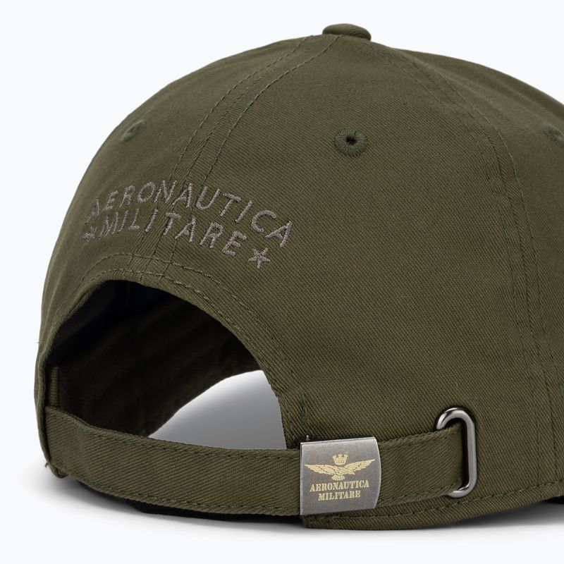 Vyriška kepurė su snapeliu Aeronautica Militare HA1100UCT02848 military green 4