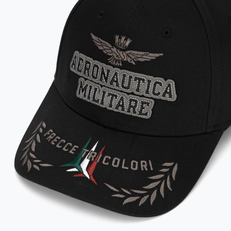 Vyriška kepurė su snapeliu Aeronautica Militare HA1104UCT02 jet black 3