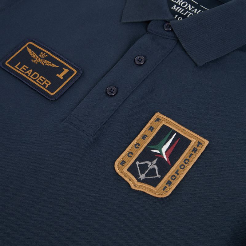 Vyriški marškinėliai Aeronautica Militare PO1927UP00191 Navy blue polo 3