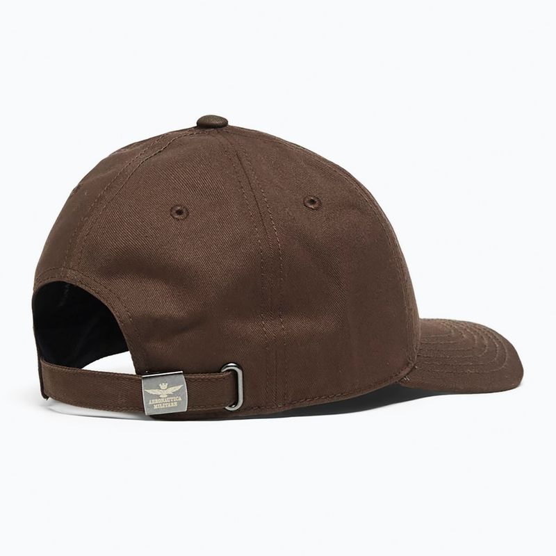 Vyriška kepurė su snapeliu Czapka Aeronautica Militare 262HA1246UCT02261 autumn brown 2