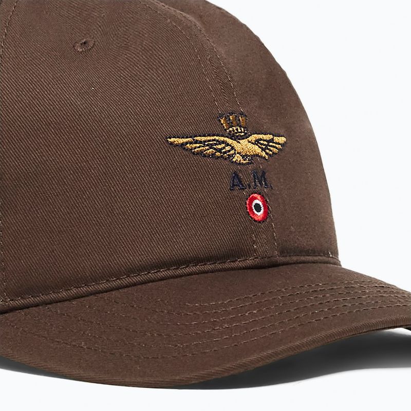 Vyriška kepurė su snapeliu Czapka Aeronautica Militare 262HA1246UCT02261 autumn brown 3