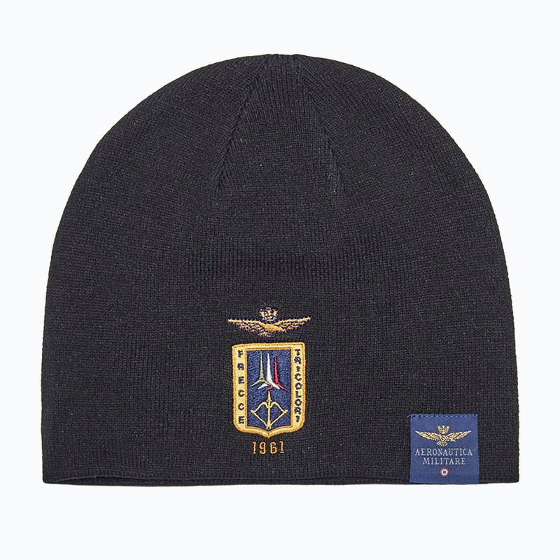 Vyriška žieminė kepurė Czapka Aeronautica Militare 262CU0092UL00450 jet black