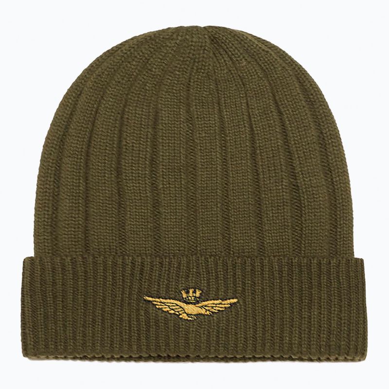 Vyriška žieminė kepurė Czapka Aeronautica Militare 262CU0098UL00485 verde militare