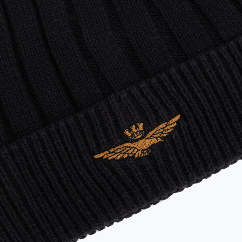 Vyriška žieminė kepurė Czapka Aeronautica Militare 262CU0098UL00485 jet black 3