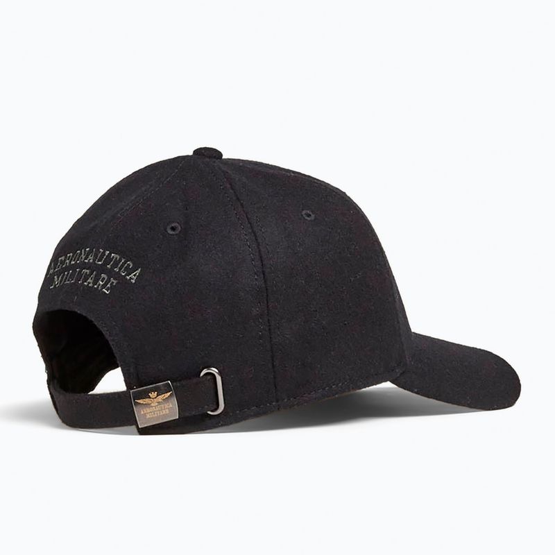 Vyriška kepurė su snapeliu Czapka Aeronautica Militare 262HA1085UCT02333 jet black 2