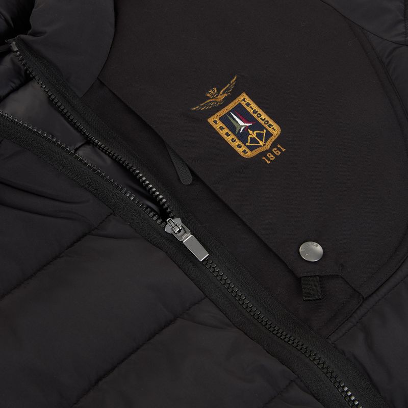 Vyriška žieminė striukė Kurtka Aeronautica Militare 262AB3074UCT04358 jet black 3