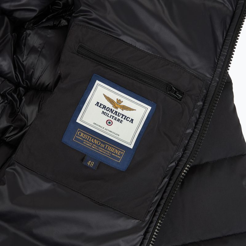 Vyriška žieminė striukė Kurtka Aeronautica Militare 262AB3074UCT04358 jet black 5