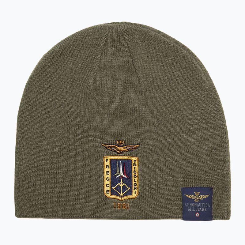 Vyriška žieminė kepurė Czapka Aeronautica Militare 262CU0092UL00450 tea leaf