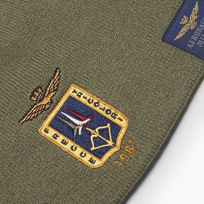 Vyriška žieminė kepurė Czapka Aeronautica Militare 262CU0092UL00450 tea leaf 3