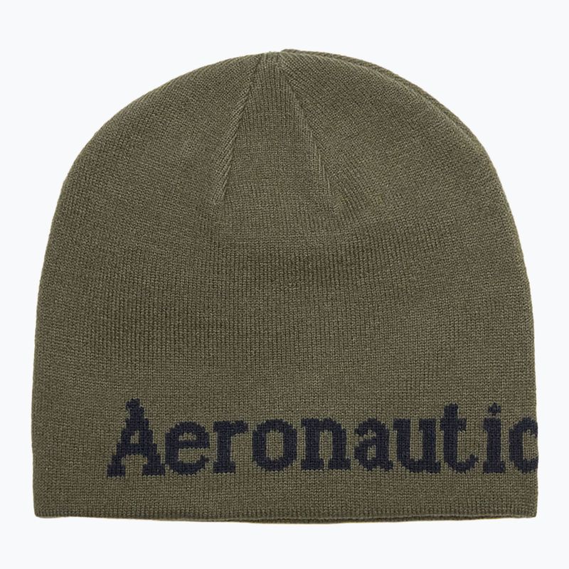 Vyriška žieminė kepurė Czapka Aeronautica Militare 262CU0093UL00450 Tea Leaf