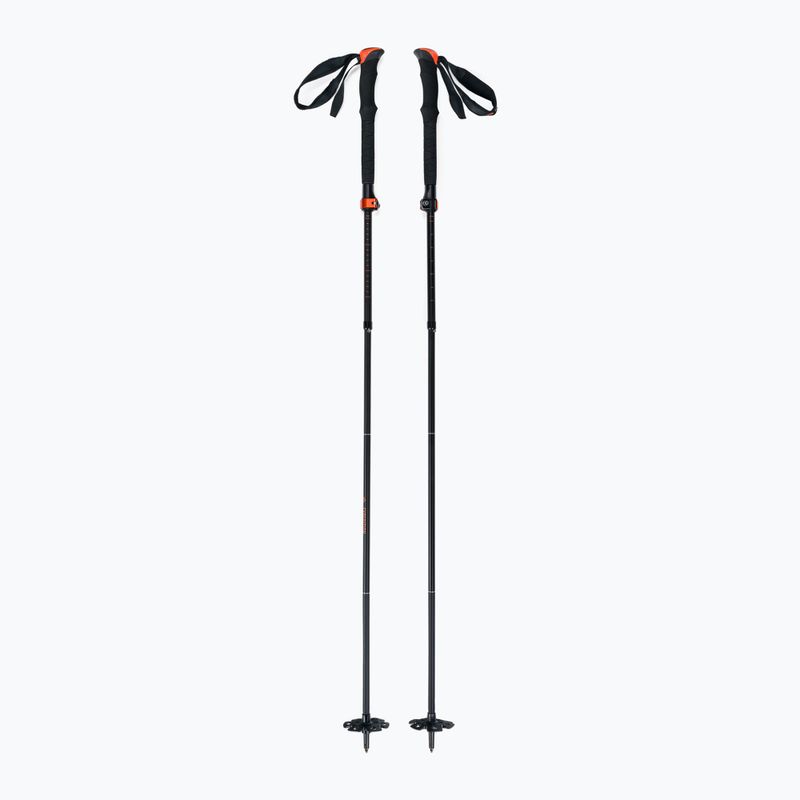 Union aliuminio turistinės lazdos Splitboard lazdos juodos spalvos EXA0004