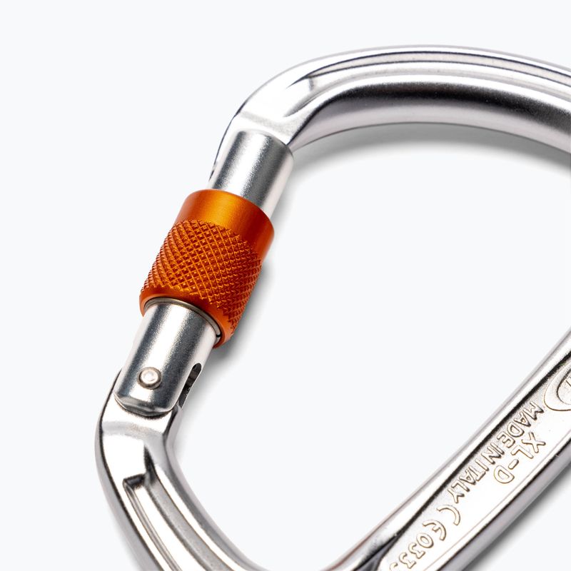 Climbing Technology Xl-D SG karabinas sidabrinės-oranžinės spalvos 2C47800 ZPE 3