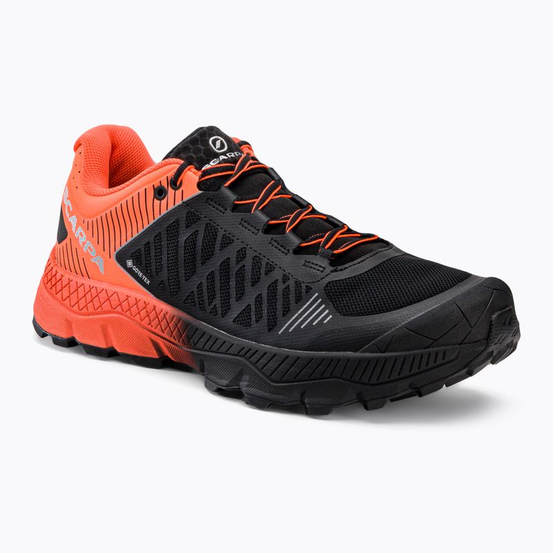 Vyriški bėgimo bateliai SCARPA Spin Ultra black/orange GTX 33072-200/1