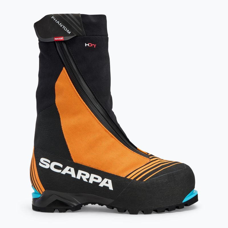 Vyriški aukštų kalnų batai SCARPA Phantom 6000 black/ bright orange 2