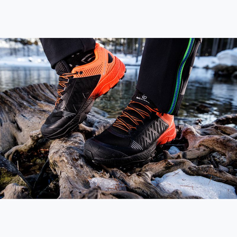 Vyriški bėgimo batai SCARPA Spin Ultra GTX orange fluo/black 9