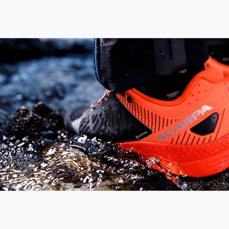 Vyriški bėgimo batai SCARPA Spin Ultra GTX orange fluo/black 10