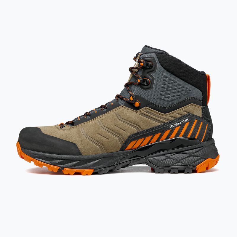 Vyriški trekingo batai SCARPA Rush TRK GTX desert/mango 12
