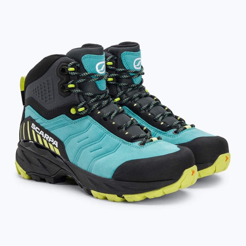 Moteriški trekingo batai SCARPA Rush TRK GTX ceramic/sunny lime 4