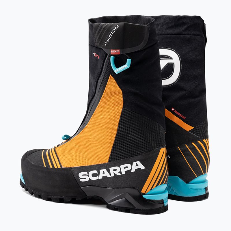 "Scarpa Phantom Tech HD" juodi/juodai oranžiniai vyriški aukštakulniai batai 3