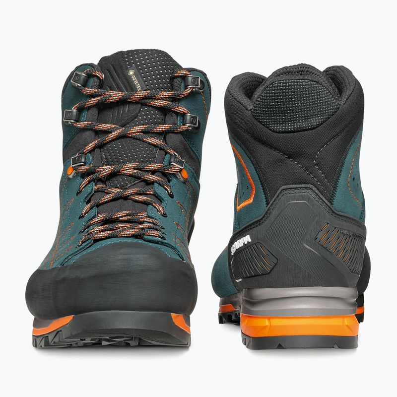 Vyriški priėjimo prie trasų batai SCARPA Zodiac TRK GTX petrol/rust orange 11