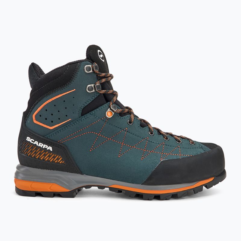 Vyriški trekingo batai SCARPA Zodiac TRK GTX petrol/rust orange 2