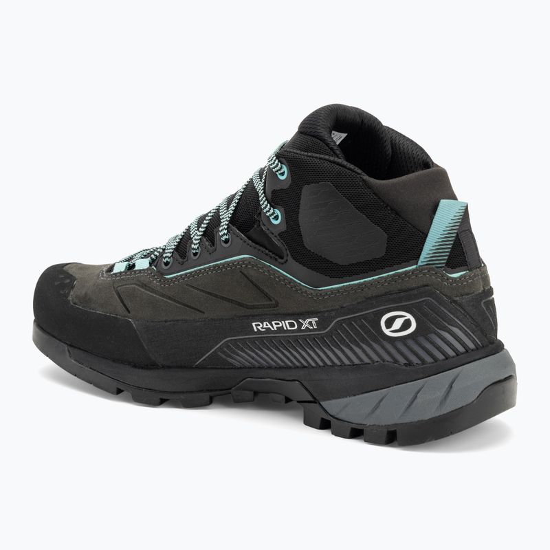 Moteriški priėjimo prie trasų batai SCARPA Rapid XT Mid GTX shark/aqua 3