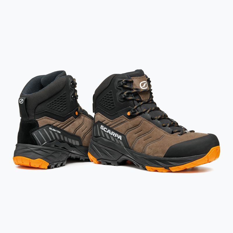Vyriški žygio batai SCARPA Rush TRK GTX brown/orange 11