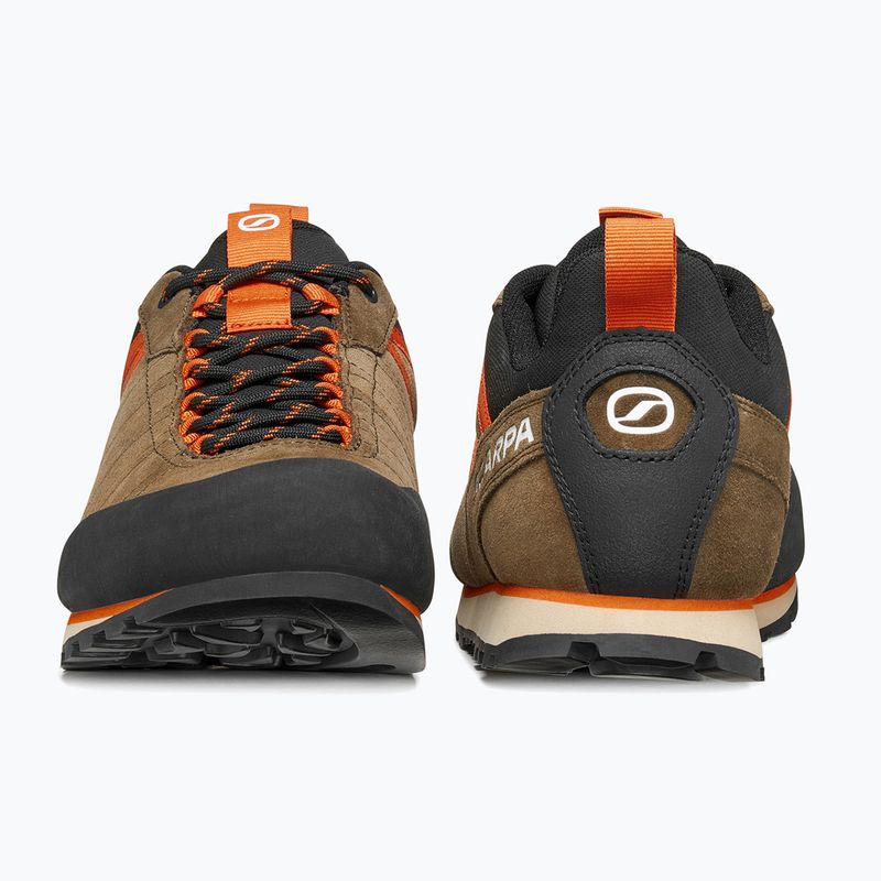 Vyriški žygio batai SCARPA Crux 2 caribou/rust orange 4