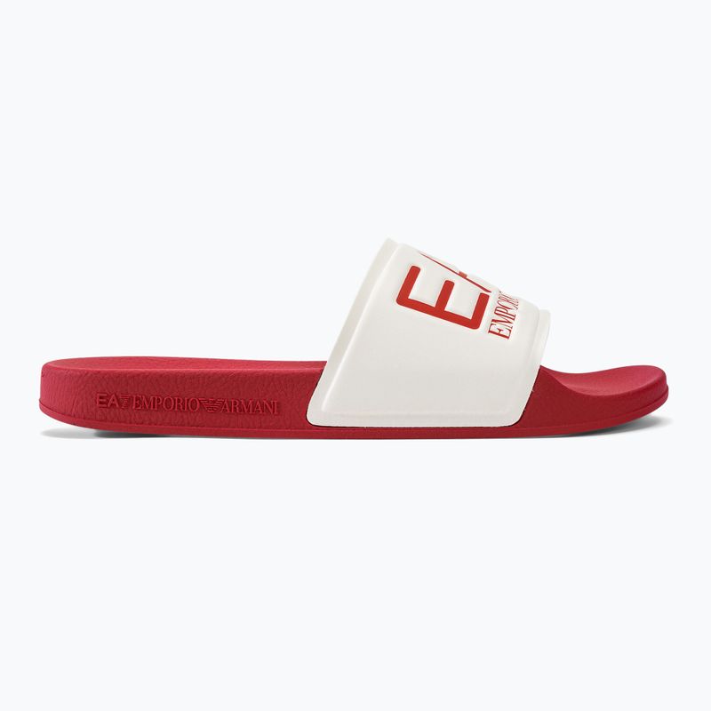 Šlepetės EA7 Emporio Armani Water Sports Visibility salsa/white 2