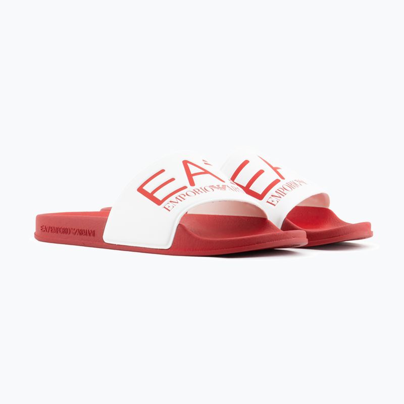 Šlepetės EA7 Emporio Armani Water Sports Visibility salsa/white 8