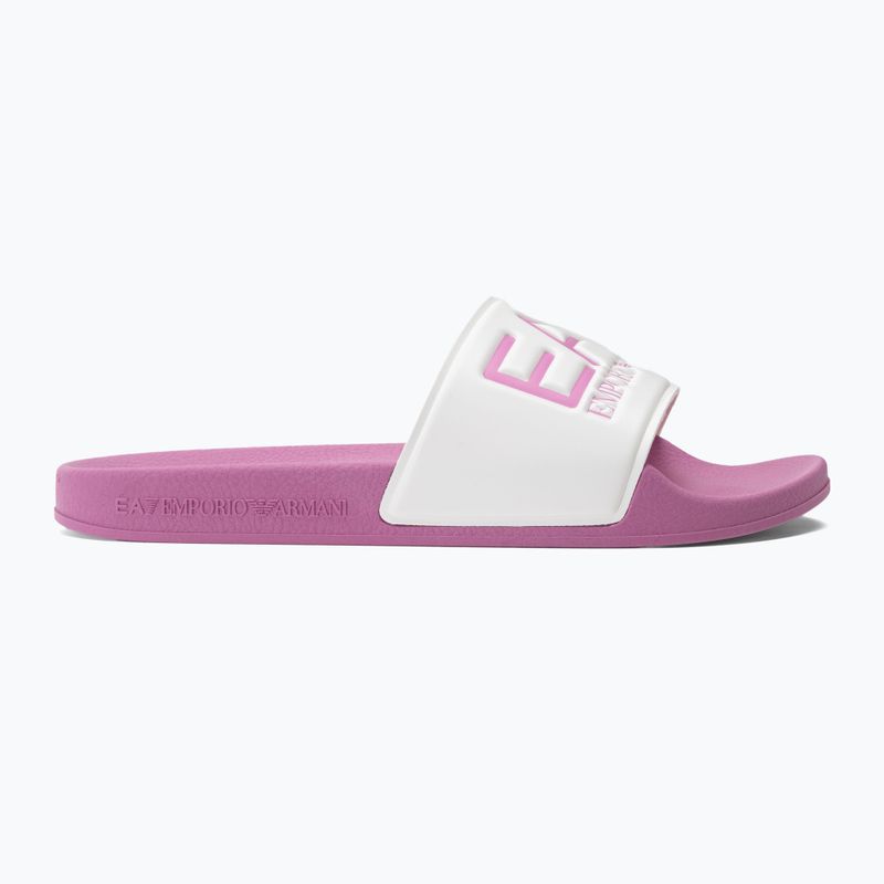 Šlepetės EA7 Emporio Armani Water Sports Visibility cyclamen/white 2