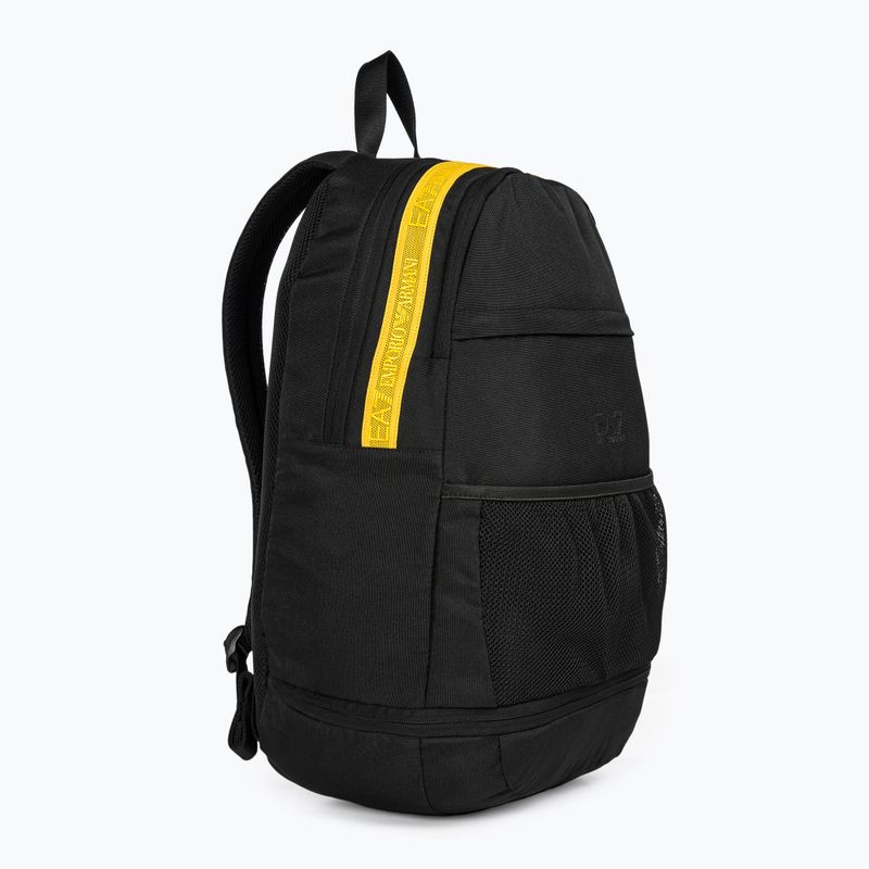 Vyriška kuprinė EA7 Emporio Armani Train Logo Tape 25 l black/giallo 2