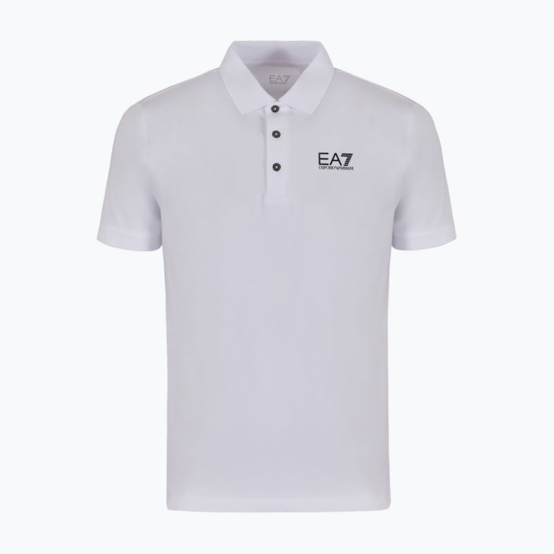 Vyriški polo marškinėliai EA7 Emporio Armani Train Visibility white