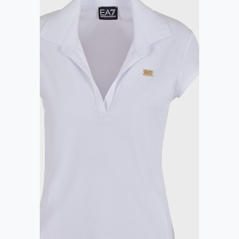 Moteriški polo marškinėliai EA7 Emporio Armani Train Costa Smeralda white 3