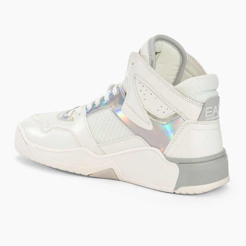 Batai EA7 Emporio Armani Basket Mid white/iridescent 3