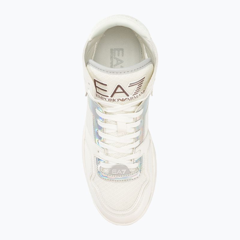 Batai EA7 Emporio Armani Basket Mid white/iridescent 5