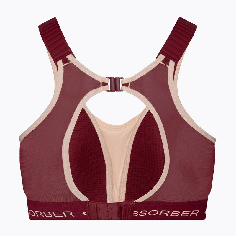 Treniruočių liemenėlė Shock Absorber Ultimate Run Bra Padded tibetan red 4