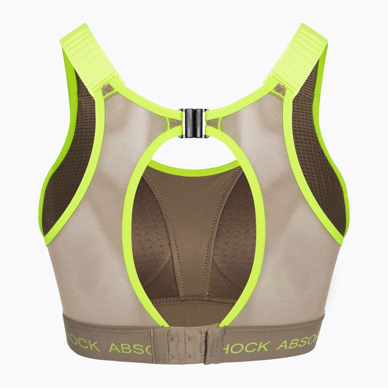 Liemenėlė Shock Absorber Ultimate Run Bra Padded grey/lemon 2