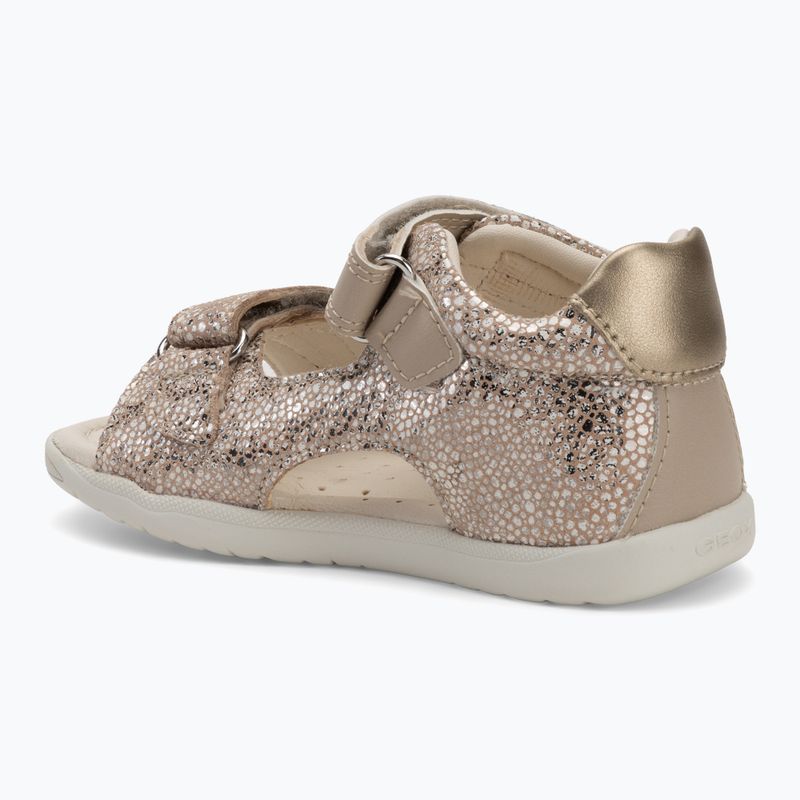 Vaikiški sandalai Geox Macchia white/gold 3