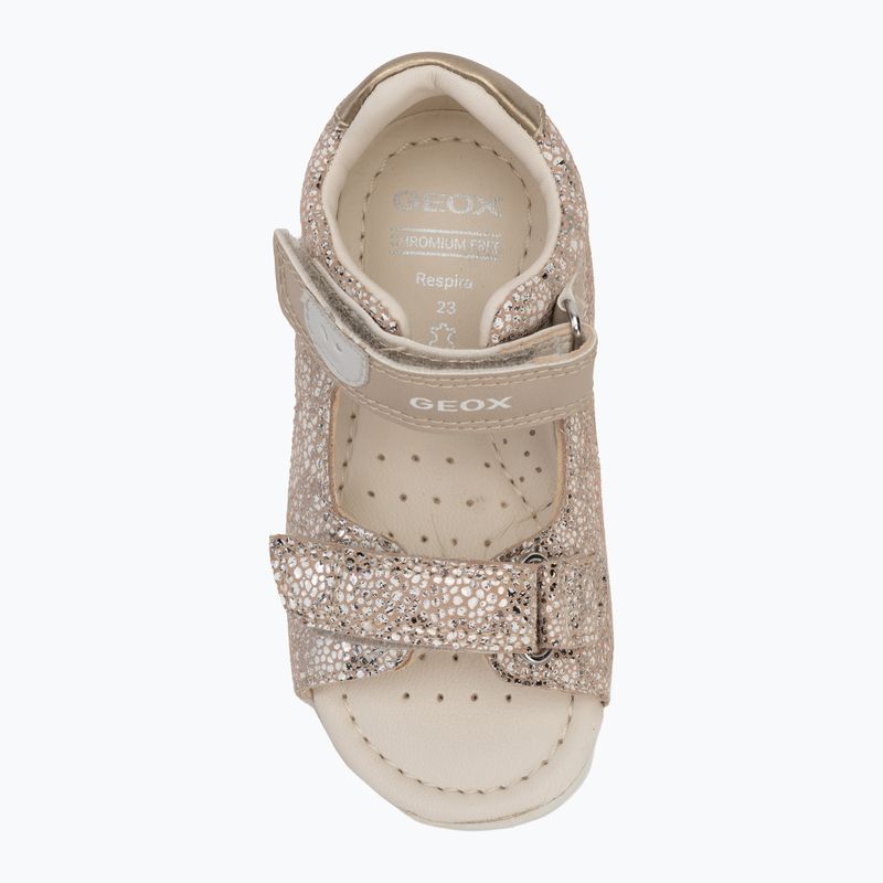 Vaikiški sandalai Geox Macchia white/gold 5