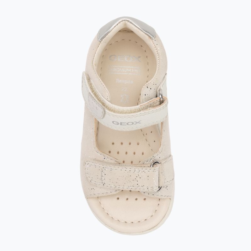 Vaikiški sandalai Geox Macchia white/silver 5